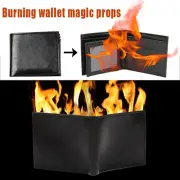 Magic Flaming Fire Wallet ig Flame Magician Trick Wallet Stage Street Prop