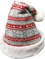 Light LED Knitted Santa Hat Cute Christmas Hat Holiday Beanie Cap