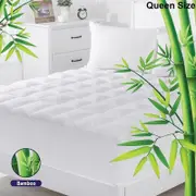 Queen Size Bamboo & Microfibre Mattress Topper Pad