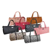 Sachi Wine Bottle Insulated Cooler Handbag Carrier Purse Bag w/ Handle Charcoal
