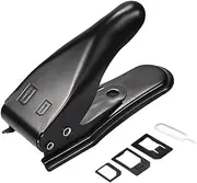 BaotyJie Sim Card Cutter Nano and Micro Cutter Sim Card Tool Convenient 2 in 1 with Adapters and Eject Pin for Mobile Maintenance