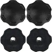 CChiai 4PCS Rugby Helmet Screws Fixed Chin Strap Youth Football Helmet Thumb Screws Plastic Helmet Accessory Reduces Head Injuries Used in Helmet Lower Bracket Stabilisation System Black