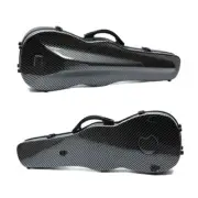4/4 Full Size Violin hard case Mixed Carbon Fiber with Back Straps,Black