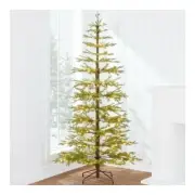 NEW Best Choice Products 7.5ft Pre-Lit Sparse Christmas Tree w/ 300 2-in-1 LED L