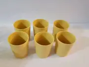 Vintage Tupperware Juice Glasses 6 Golden 1251-5