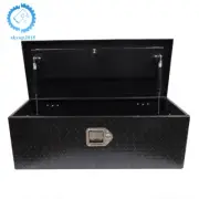Black 30"x13"x10" Aluminum Tool Box Truck Pickup Trailer Underbody Tool Storage