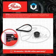 Drive Belt Kit fits NISSAN NOTE E12 1.2 13 to 16 HR12DE Set Gates Quality New