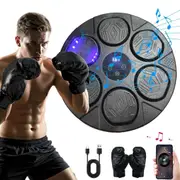 Bluetooth Smart Punching Bag Wall Pad 9 Speeds w/ Gloves