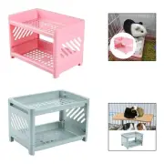 Guinea Pig Bunk Bed Double Layer Cage Accessories for Rabbit Hedgehog
