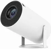 Mini Projector, Portable Projector with 4K 1080P, WiFi6 and Bluetooth 5.0, Android 11, Auto Keystone Correction, 180° Rotatable Projector for Outdoor, Home Theater, Laptop, PC, Smartphone (White),