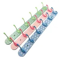 在飛比找樂天市場購物網優惠-小清新衣帽六連鉤 掛勾 衣帽掛勾 六聯勾 衣帽鉤 鉤子吊衣勾