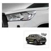 For Toyota Hilux Revo Prerunner 2021 22 Headlamp Garnish Halogen Chrome (for: Toyota)