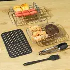 Double Layer Roasting Cooking Rack Stainless Steel Steam Stand Oven