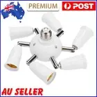 Adjustable E27 Splitter 7 Heads Lamp Base LED Bulb Adapter Holder Socket