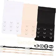 [WOFASHPURET] Sports Bras for Women Bra Strap Extender Set Bra Clips for Back Replacement Bra Strap Holders 3 Hook Design Prevent Bra Straps