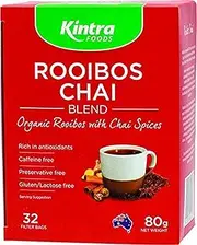 Kintra Foods Organic Rooibos Blended Herbal Chai 32 Teabags, 80 g