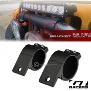 Texture Bk 2.5" Tube Bar Roll Cage Aluminum Mount Brackets For Led Light Frc G35