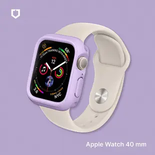 RHINOSHIELD 犀牛盾 Apple Watch SE2/SE/6/5/4 共用 40mm Crashguard NX模組化防摔邊框手錶保護殼經典黑