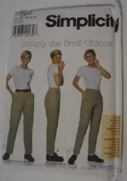 Simplicity 7590 Misses Classic Trouser Pants Sizes 10-14 Sewing Pattern