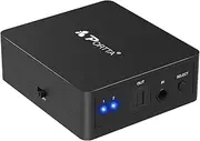 Portta SPDIF Toslink Switcher 2x1 Digital Optical Audio Switch with IR Remote Control 1:1 Transmission for Apple TV/Xbox/Blu-ray Player/Sound Bar/Receiver/Speakers/DVD Player/Amplifier