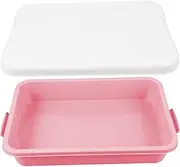 HONITANO Portable Plastic Sand Tray with Lid Small Sandbox for Outdoor Activities Versatile Storage Box for Beach and Backyard Play