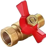 Brass Ball Valve Air Compressor Water Gas Oil Shut Off Valve 1/8" 1/4" 3/8" 1/2" BSP Threaded Mini Male to Female(3/8",Female to Female_A2)