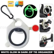 ZIP Cable Tie Organizer Fluorescent Reusable Cable Tie Screw Fixing Wire Holder
