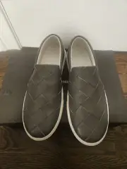 Bottega Veneta Ardoise Leather intrecciato Loafers shoes