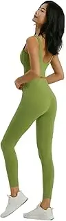 [Generic] Shapewear Seamless Yoga Set Women Gym Clothing Sports Bra Semi-Fixed Cups Workout Tops Anti Rolling Yoga Leggings