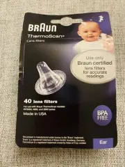 Ear ThermoScan Lens Filters Probe Cover Caps for Braun ThermoScan 40 Count