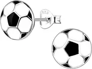 Solid 925 Sterling Silver Sports Fan Stud Earrings Hypoallergenic, Baseball, Basketball,Tennisball, Soccerball, Football, Volleyball Your Choice