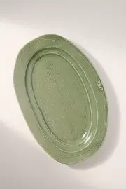 Anthropologie Glenna Italian Galestro Fatto A Mano Earthenware Large Platter