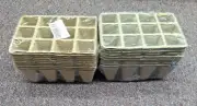 240Cells Seed Starter Tray, 20 Packs Biodegradable Peat Pots for Seedlings, Org