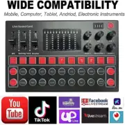 M9 Bluetooth USB Audio Interface Sound Card for Live Broadcast and Recording