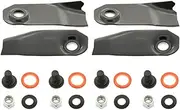 4Pcs Blades & Bolts for Victa 18 Inch Cut Lawn Mower CA09506S CA09277 CA09306 Domed Bolt Hole BNC3242 CAO9506S