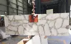 White Agate Geode Console Slab Top, Agate Stone Modern Slab Desk Top Decor