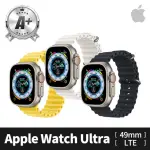 【APPLE】A 級福利品 APPLE WATCH ULTRA LTE 鈦金屬錶殼(副廠配件/海洋錶帶顏色隨機)