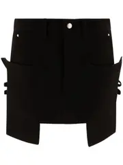 [Rick Owens] Stefan Mini Wool Drill Skirt