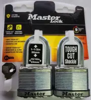 Master Lock 2-Pack 2.078-in Stainless Steel Shackle Keyed Padlocks Model #M5XTLF