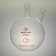 Lab Two Neck Round Bottom Flask 2000mL 24/40Joints,HAND BLOWERING