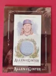 2017 TOPPS ALLEN GINTER NOAH SYNDERGAARD MINI FRAMED RELIC JERSEY MR-NS