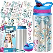 Purple Ladybug Decorate Your Own Water Bottle Craft Kit for Kid with Gem Art Stickers - Birthday Gifts for Girls 6 + Year Old, Gift Ideas for Girl Age 7 9 10 11, Fun Arts and Crafts for Kids Ages 8-12