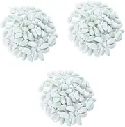 Yardwe 3pcs Microlandscape Decor Natural Stone Pebble Decor Artificial Gravel Fish Tank Accessory Set