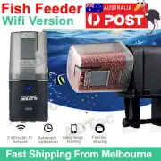 WiFi Automatic Fish Food Feeder Pet Feeding Aquarium Tank Pond Auto Dispenser AU