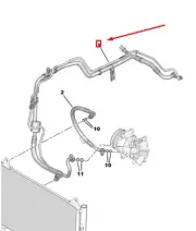 PEUGEOT 208 MK2 P21 Refrigerant Pipe 9832625380 New Genuine