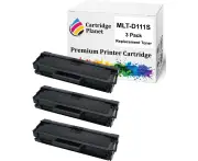 3-Pack Compatible Toner Cartridge for Samsung MLT-D111S MLTD111S SU812A (1,000 Pages) for Samsung SLM2020 SLM2020W SLM2070 SLM2070FW