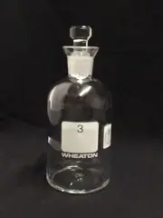 Wheaton 300mL BOD Bottle, Apothecary Borosilicate Glass with Glass Head Stopper