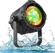 50W COB LED Par Light – Waterproof IP65 Outdoor Stage Uplight with Warm & Cold White for Church, Wedding, Concert, Theatre, Party & Architectural Events