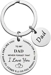 [yaozeio] Dad Christmas Birthday Gifts Keychain from Daughter Son Dads Daddy Birthday Gifts for Daddy Gifts from Daughter