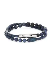 Jonas Studio Dakota Mixed Semi Precious Beaded & Leather Bracelet